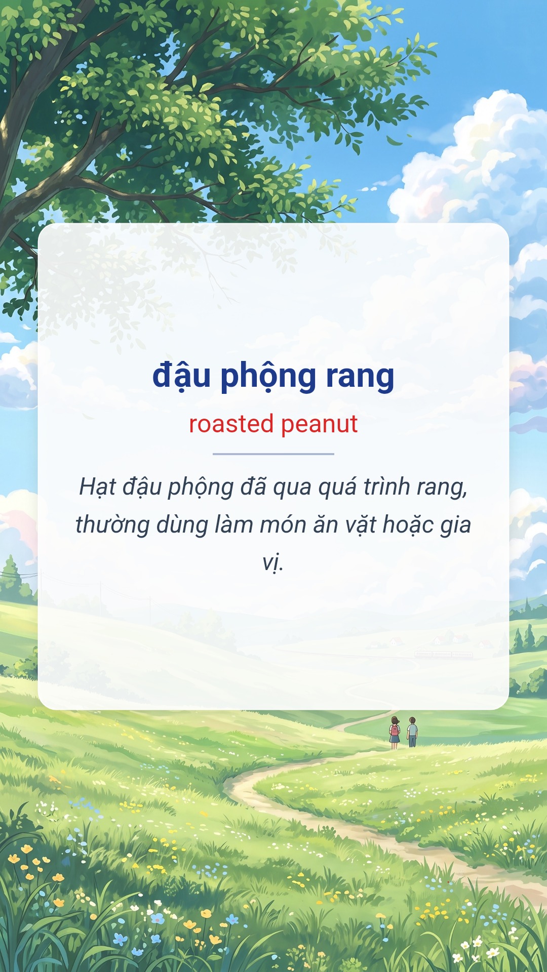 đậu phộng rang tiếng Anh là roasted peanut Hình minh hoạ "đậu phộng rang" tiếng Anh là "roasted peanut"