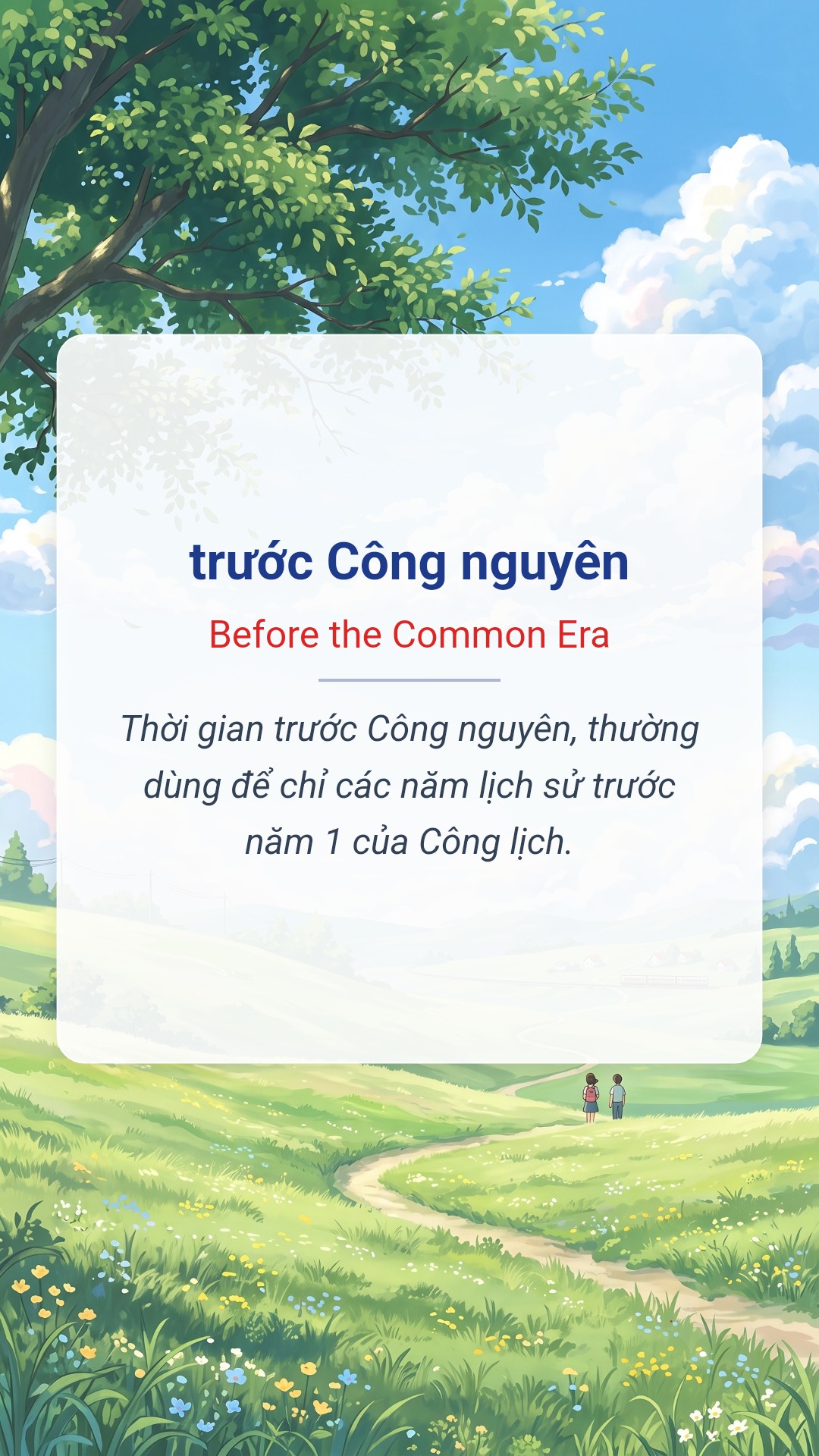 trước Công nguyên tiếng Anh là Before the Common Era Hình minh hoạ "trước Công nguyên" tiếng Anh là "Before the Common Era"