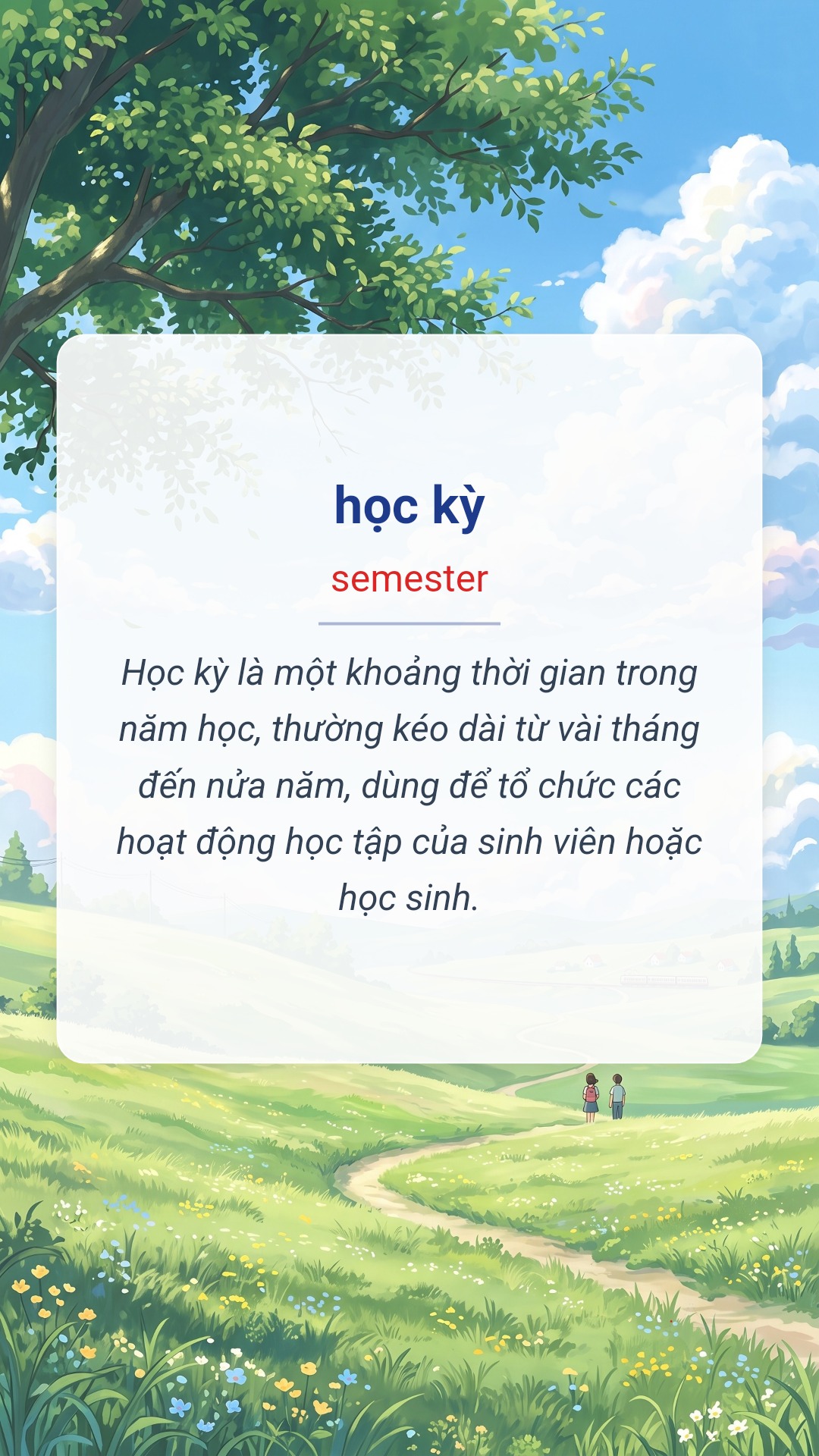 học kỳ tiếng Anh là semester Hình minh hoạ "học kỳ" tiếng Anh là "semester"