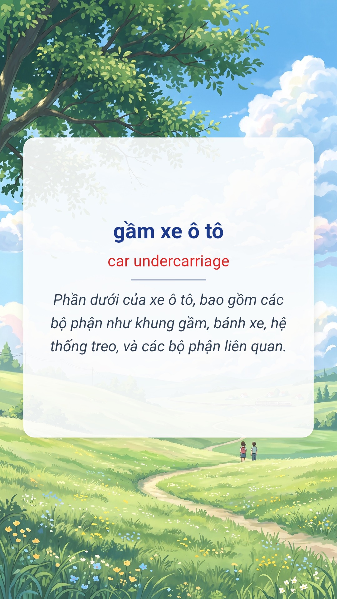 gầm xe ô tô tiếng Anh là car undercarriage Hình minh hoạ "gầm xe ô tô" tiếng Anh là "car undercarriage"