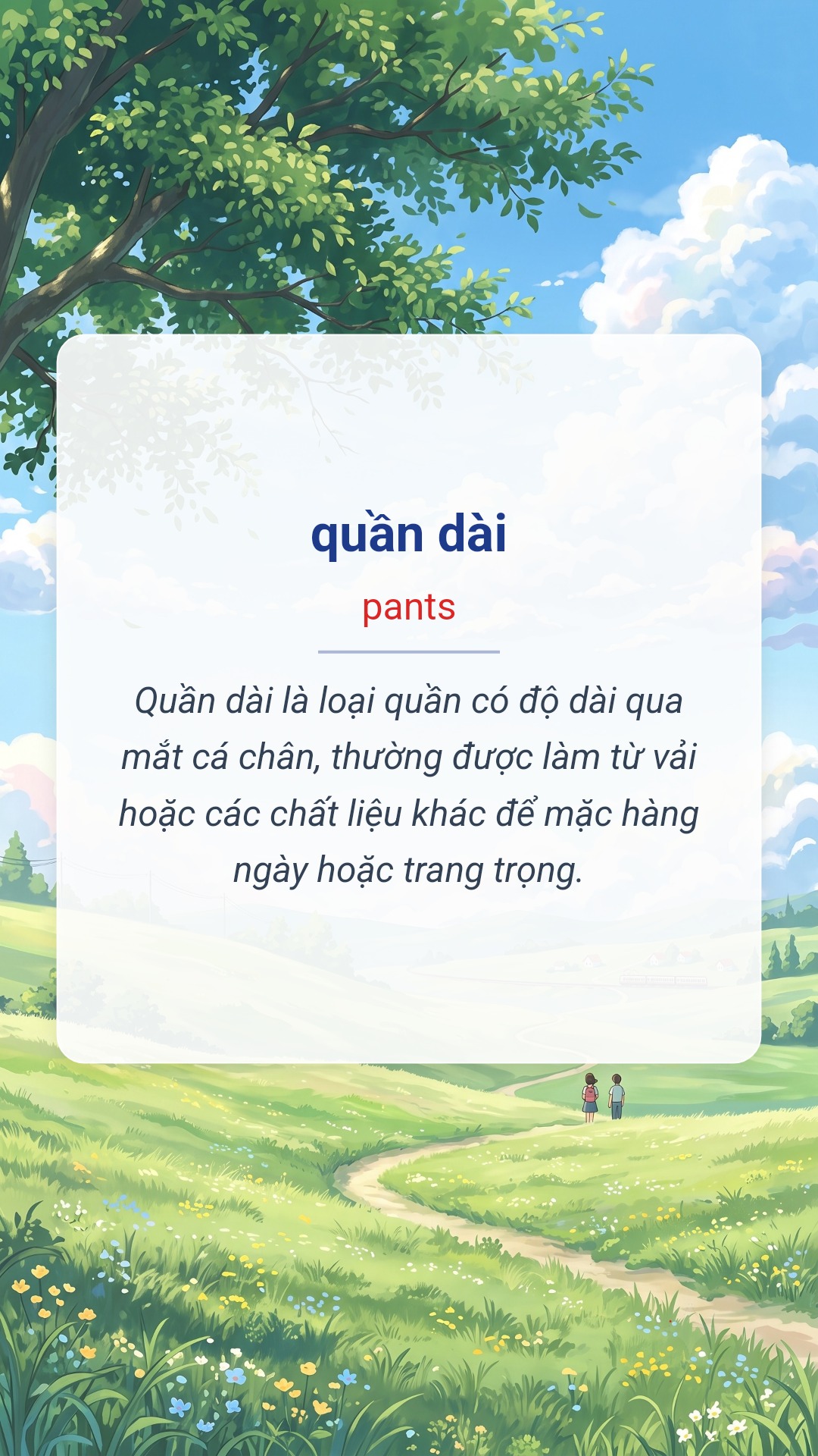 quần dài tiếng Anh là pants Hình minh hoạ "quần dài" tiếng Anh là "pants"