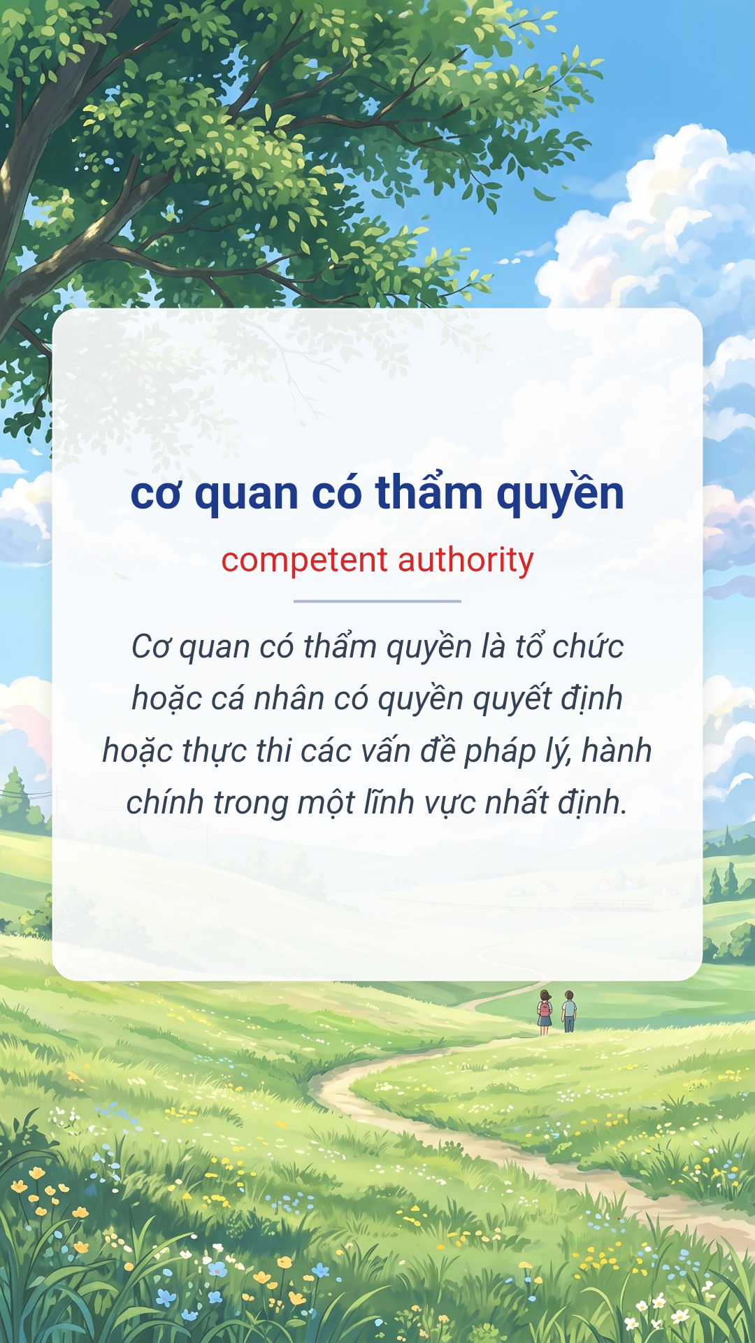 cơ quan có thẩm quyền tiếng Anh là competent authority Hình minh hoạ "cơ quan có thẩm quyền" tiếng Anh là "competent authority"