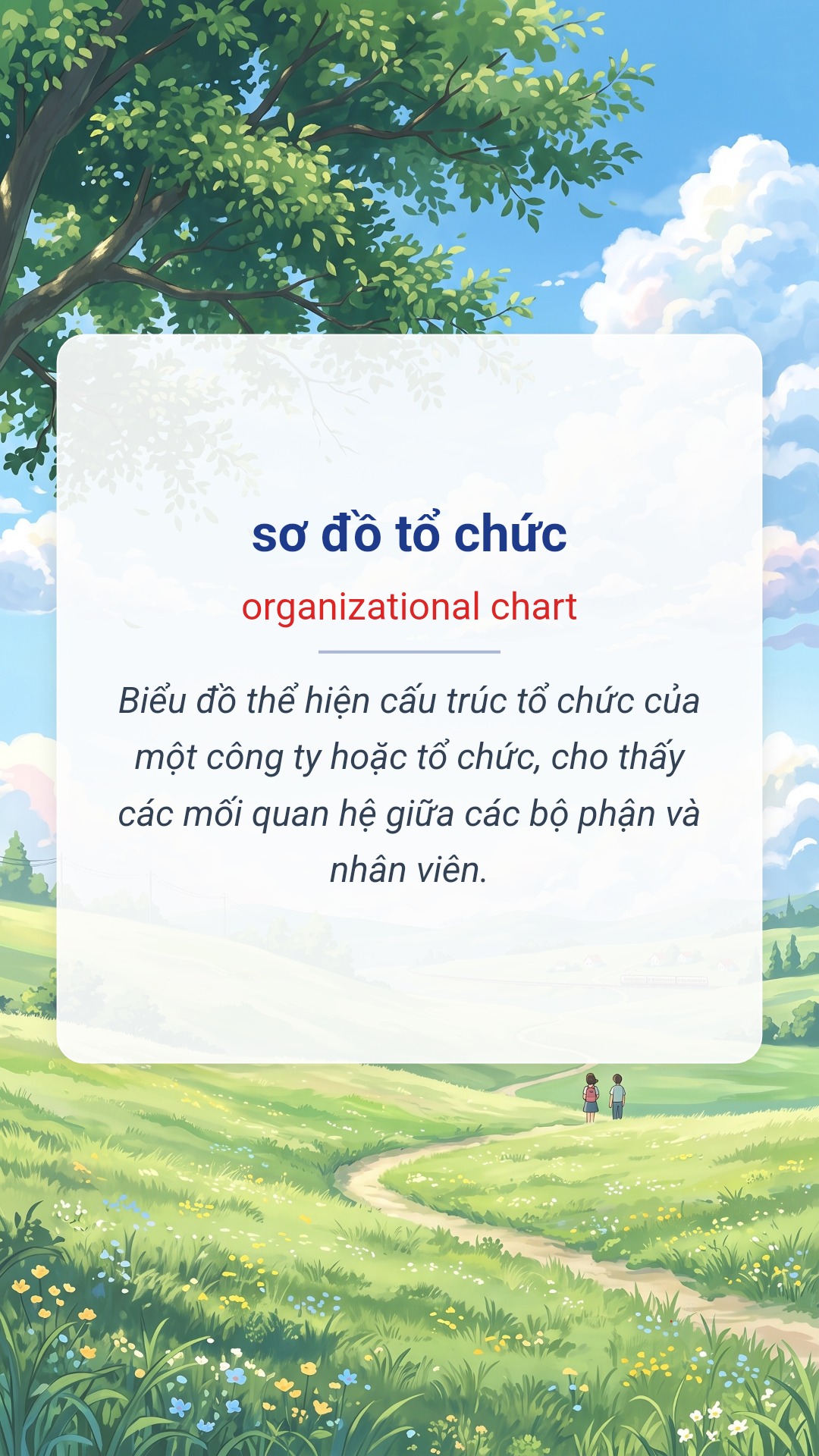 sơ đồ tổ chức tiếng Anh là organizational chart Hình minh hoạ "sơ đồ tổ chức" tiếng Anh là "organizational chart"