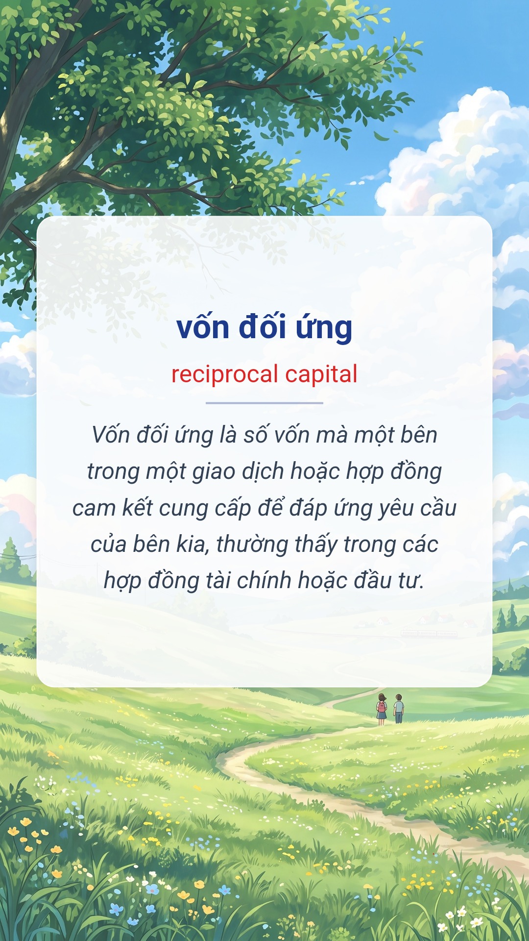 vốn đối ứng tiếng Anh là reciprocal capital Hình minh hoạ "vốn đối ứng" tiếng Anh là "reciprocal capital"
