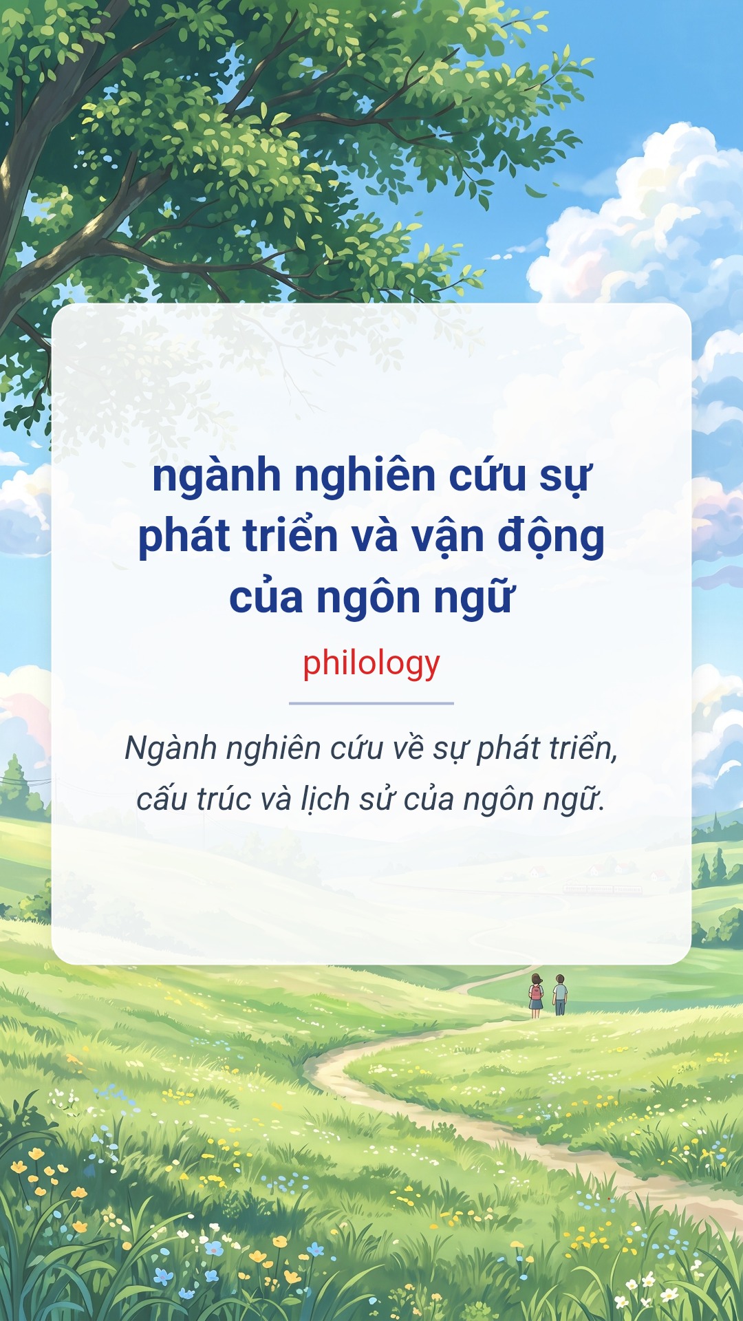 ngành nghiên cứu sự phát triển và vận động của ngôn ngữ tiếng Anh là philology Hình minh hoạ "ngành nghiên cứu sự phát triển và vận động của ngôn ngữ" tiếng Anh là "philology"