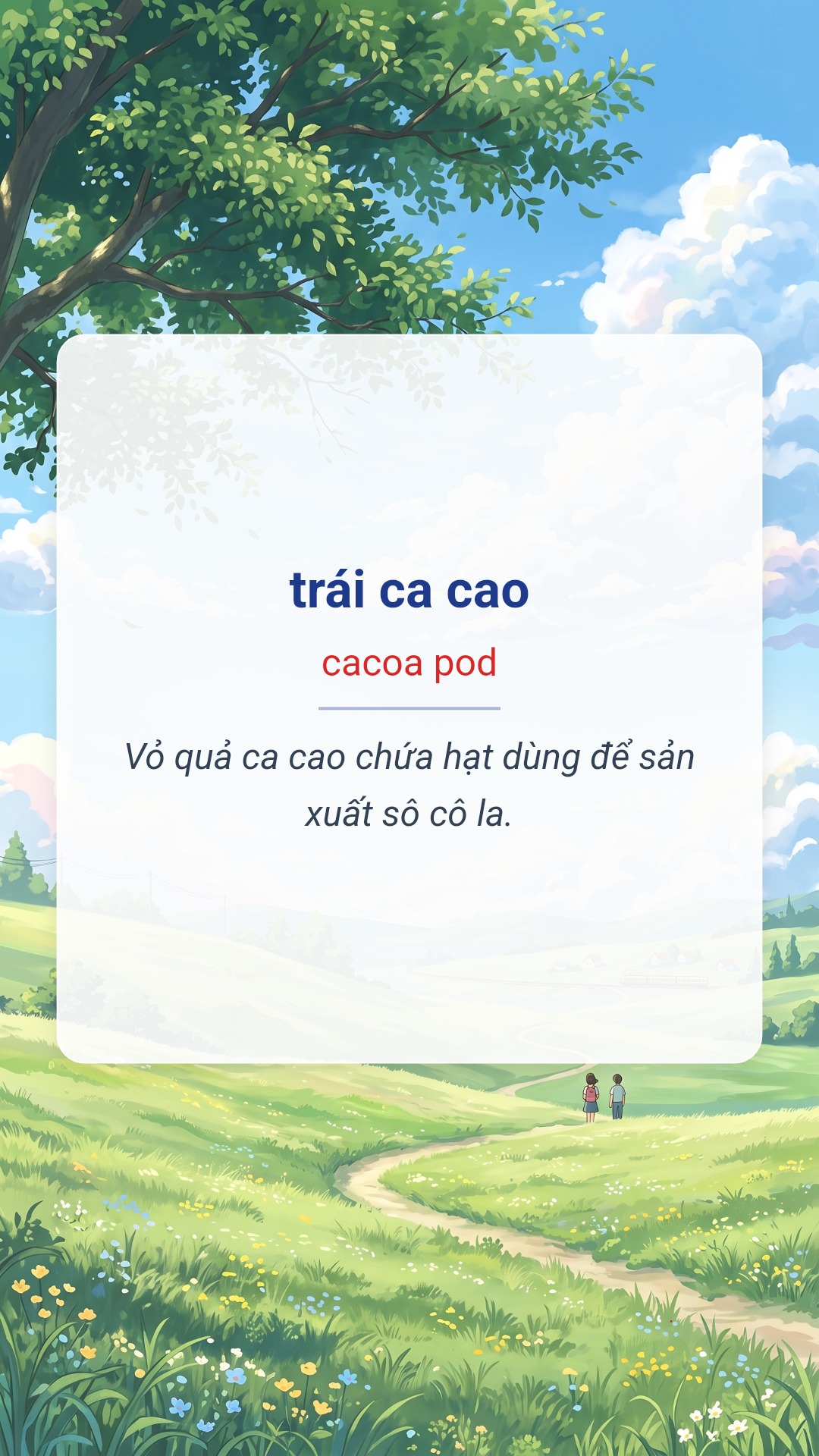 trái ca cao tiếng Anh là cacoa pod Hình minh hoạ "trái ca cao" tiếng Anh là "cacoa pod"