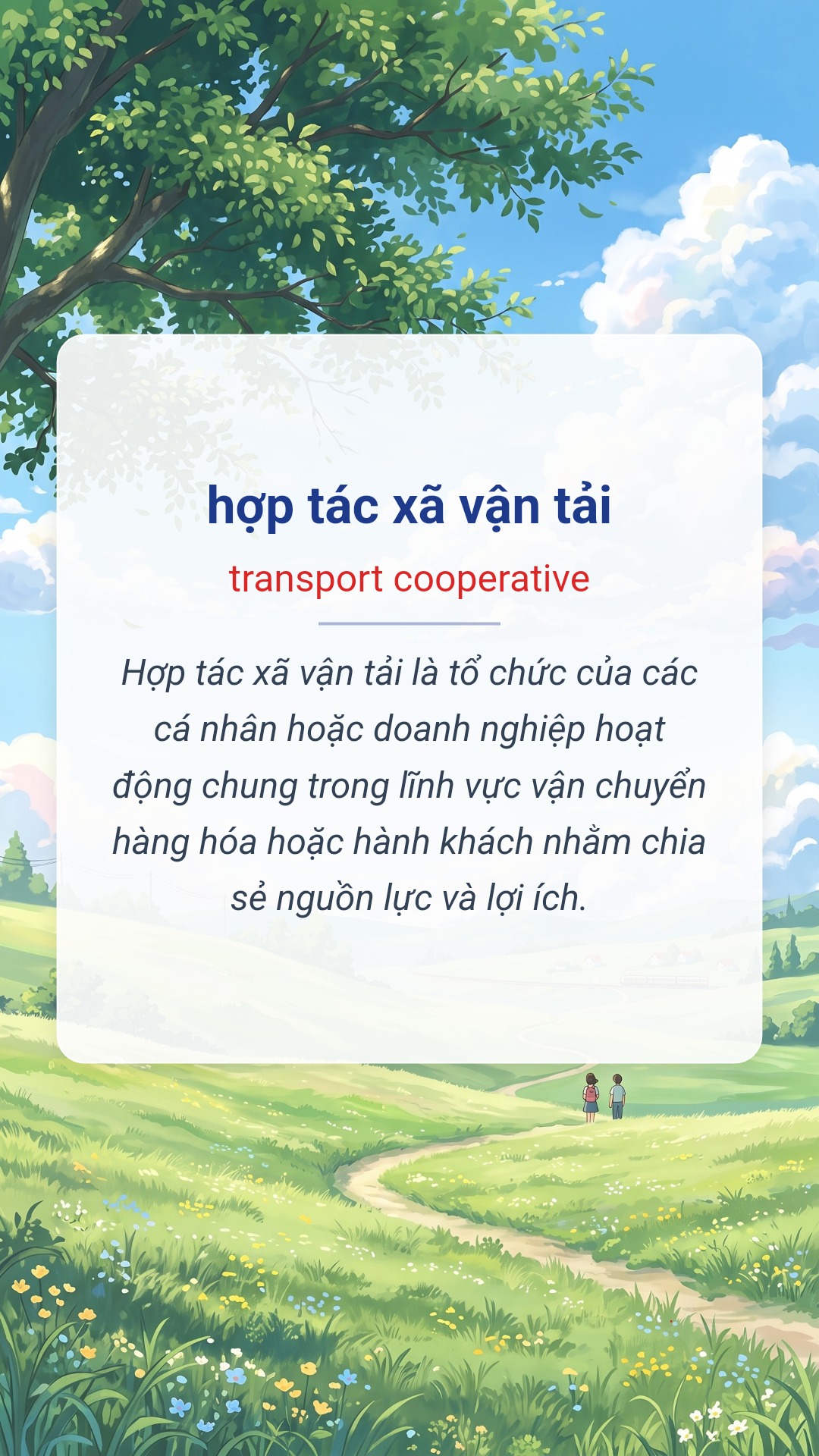 Hình minh hoạ "hợp tác xã vận tải" tiếng Anh là "transport cooperative"