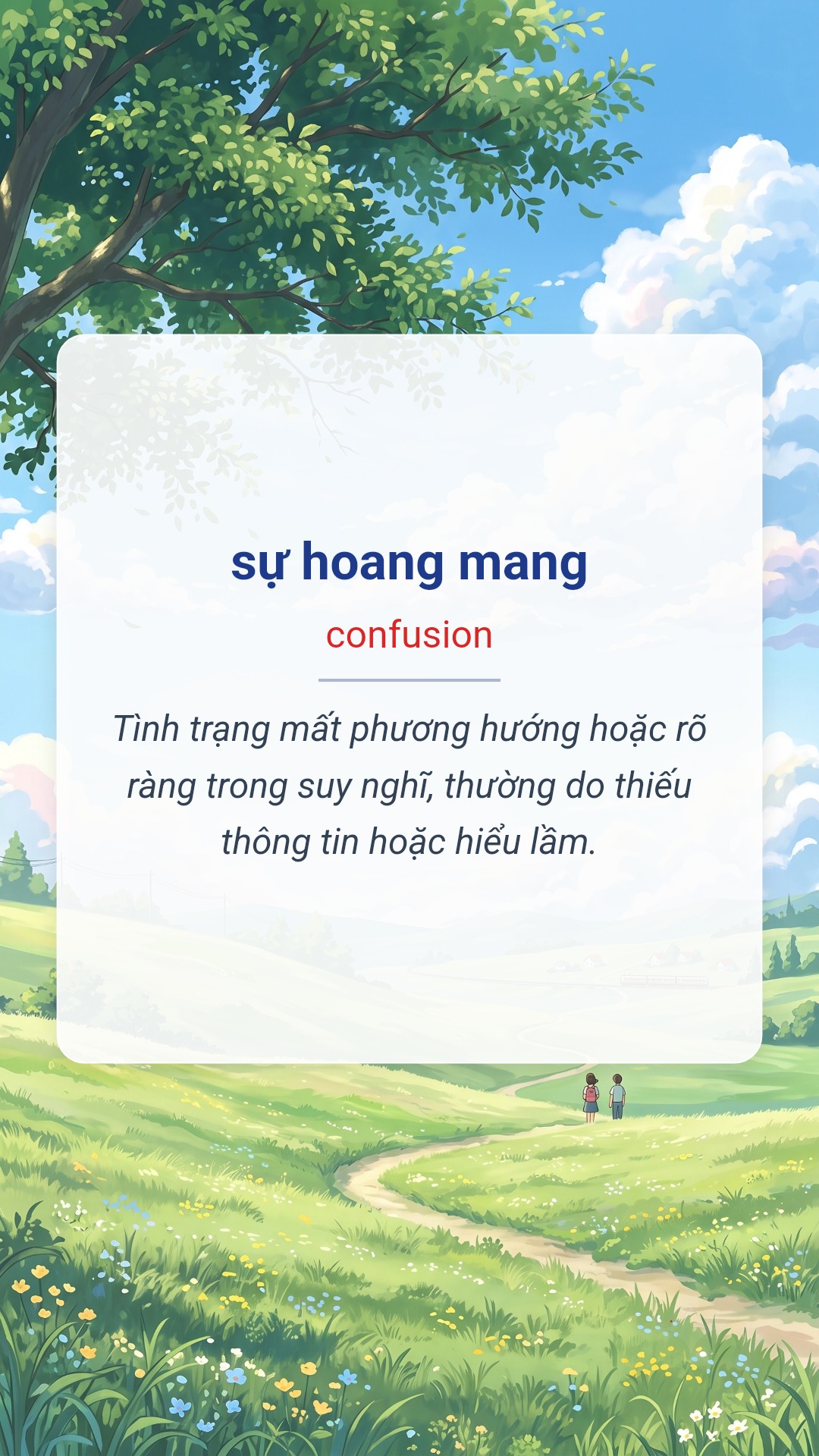 sự hoang mang tiếng Anh là confusion Hình minh hoạ "sự hoang mang" tiếng Anh là "confusion"