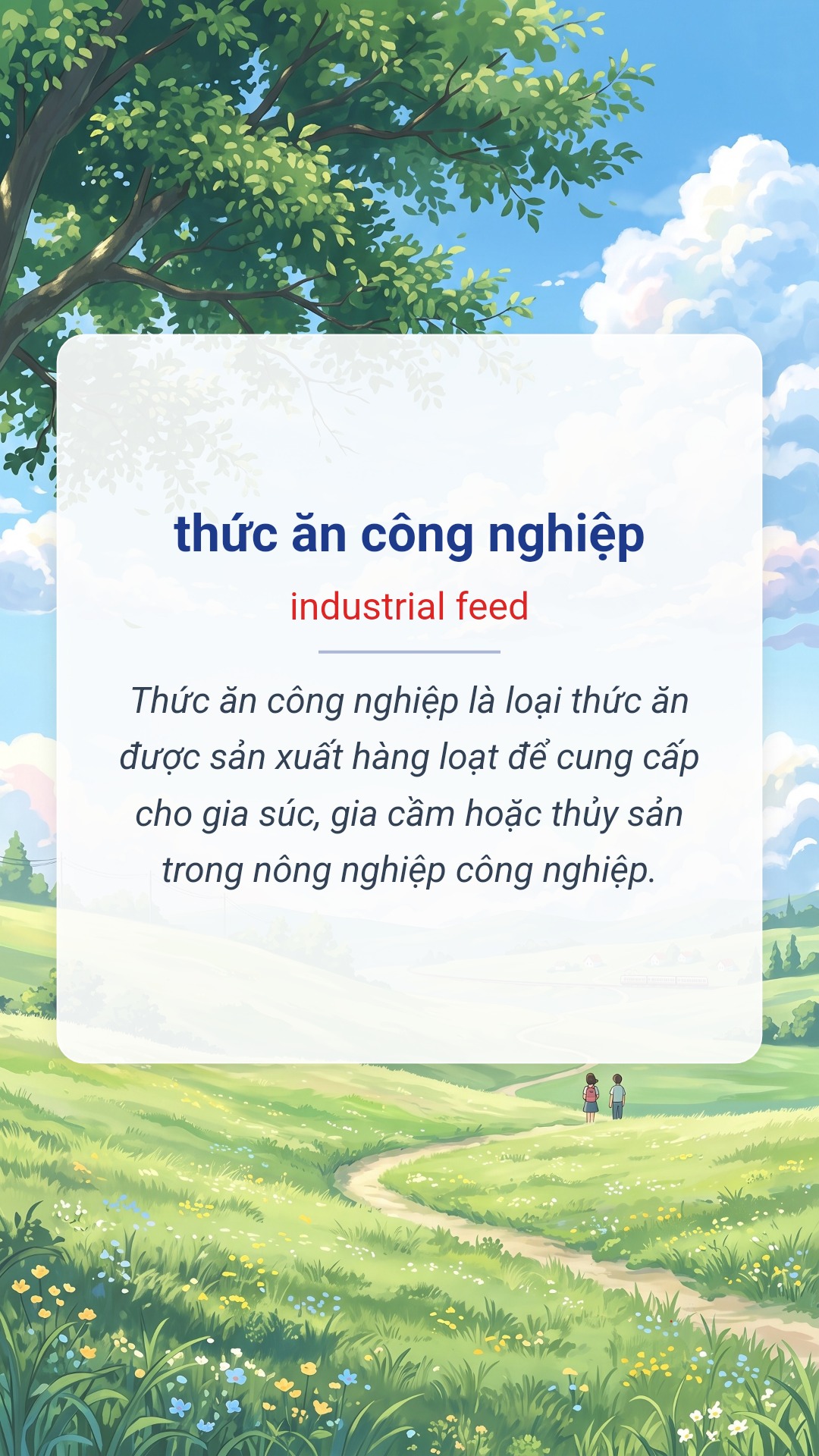 thức ăn công nghiệp tiếng Anh là industrial feed Hình minh hoạ "thức ăn công nghiệp" tiếng Anh là "industrial feed"