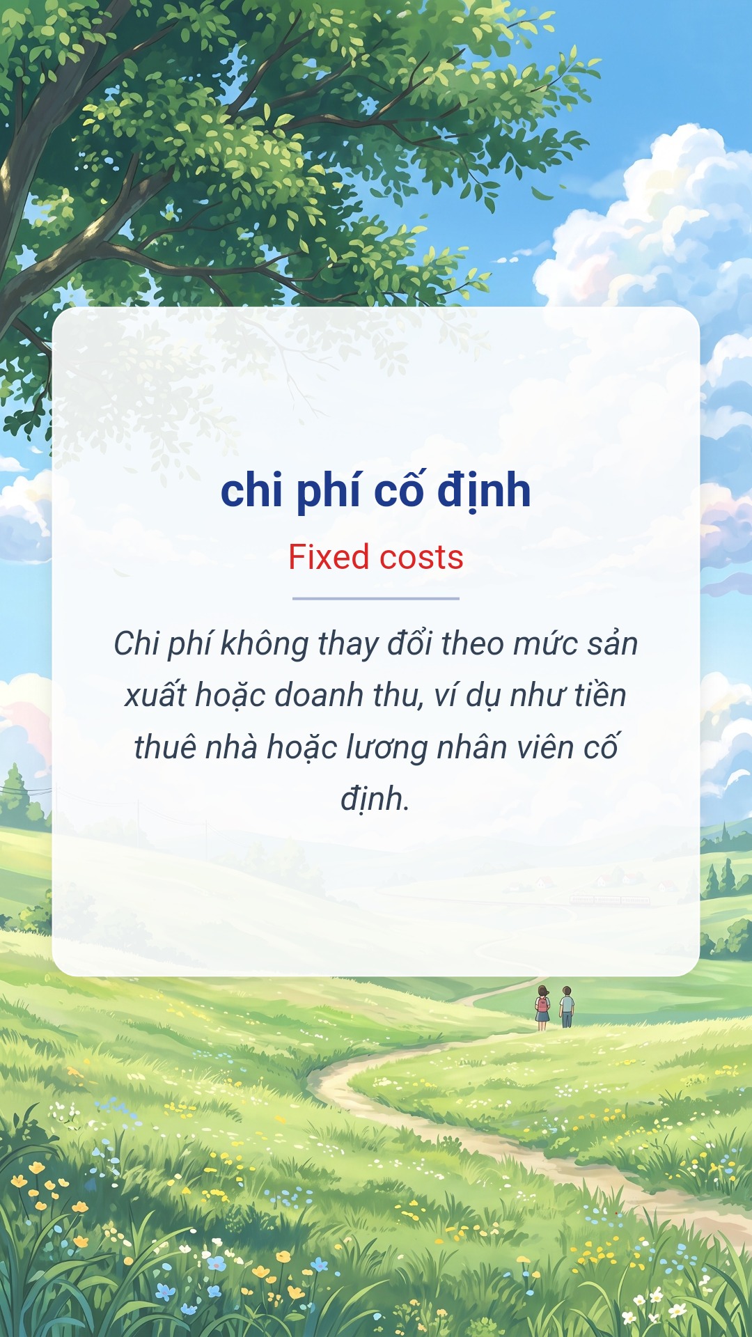 chi phí cố định tiếng Anh là Fixed costs Hình minh hoạ "chi phí cố định" tiếng Anh là "Fixed costs"
