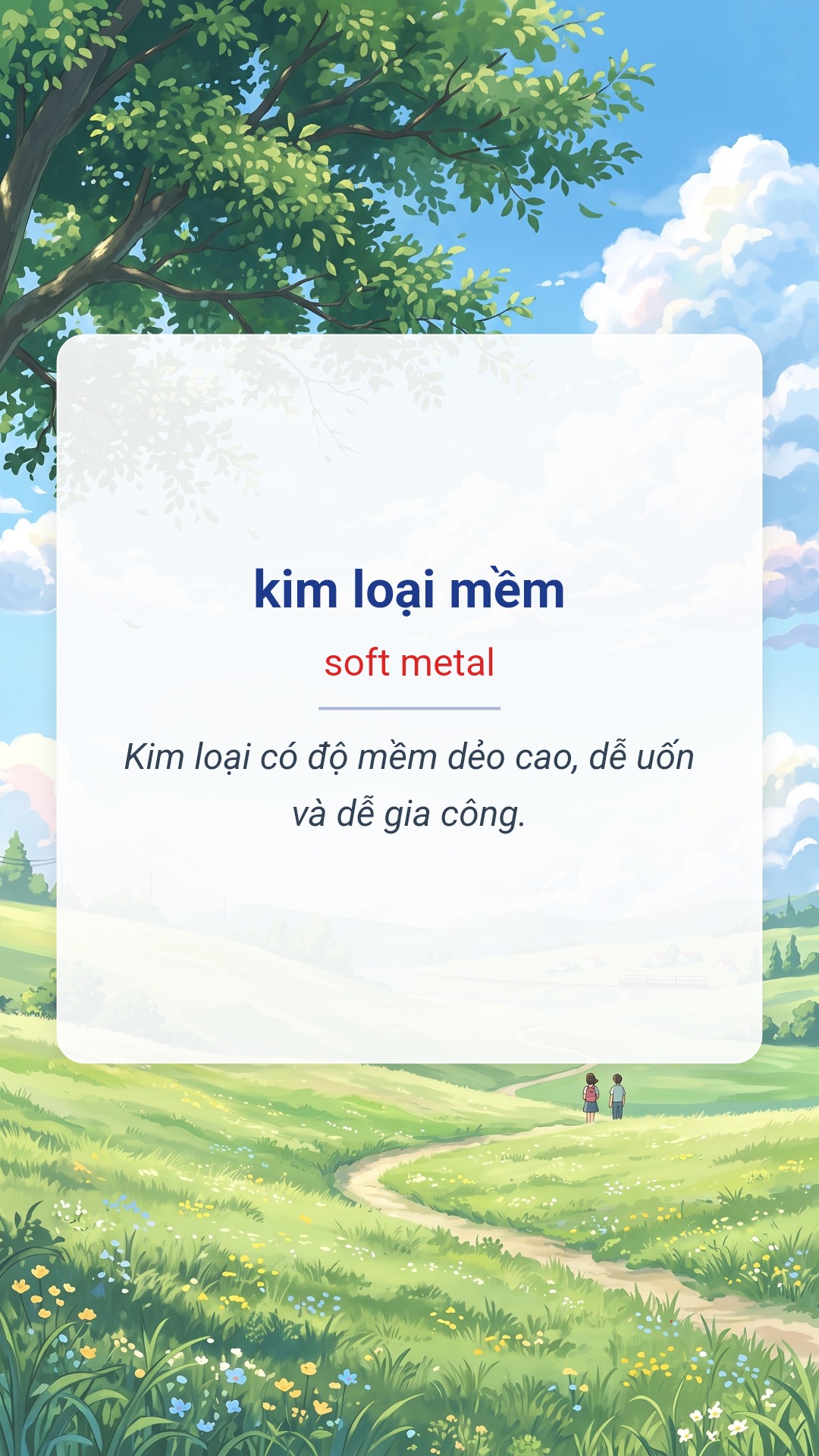 kim loại mềm tiếng Anh là soft metal Hình minh hoạ "kim loại mềm" tiếng Anh là "soft metal"