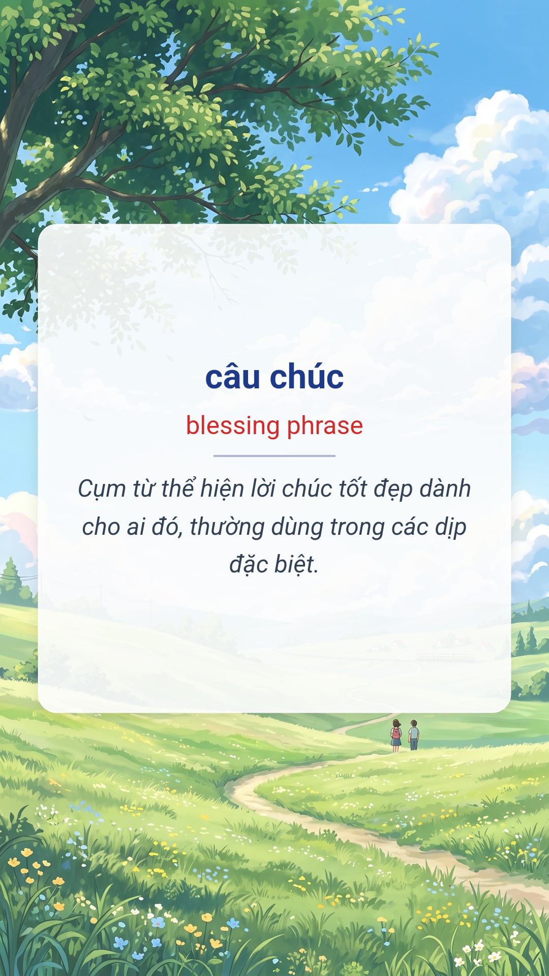 câu chúc tiếng Anh là blessing phrase Hình minh hoạ "câu chúc" tiếng Anh là "blessing phrase"
