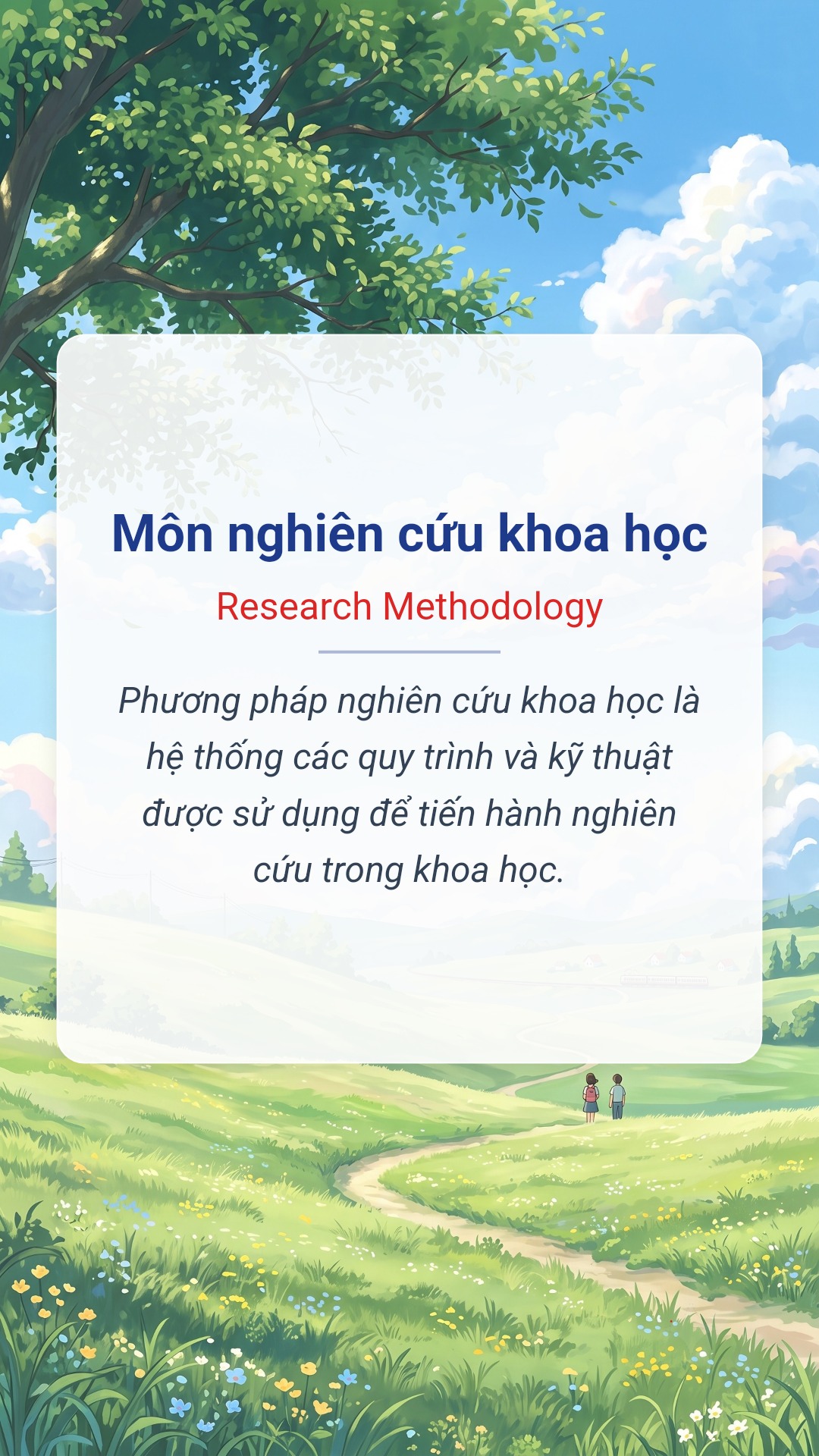 Môn nghiên cứu khoa học tiếng Anh là Research Methodology Hình minh hoạ "Môn nghiên cứu khoa học" tiếng Anh là "Research Methodology"
