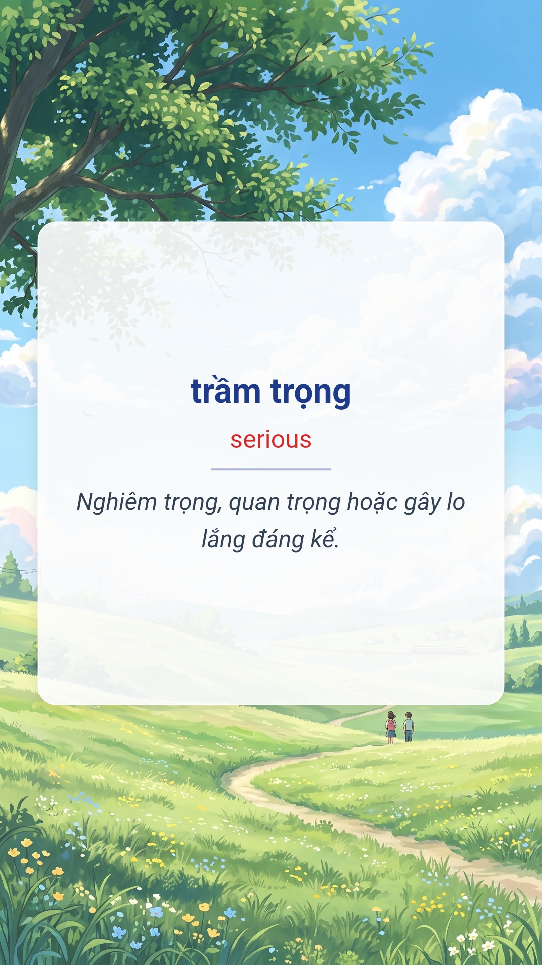 trầm trọng tiếng Anh là serious Hình minh hoạ "trầm trọng" tiếng Anh là "serious"