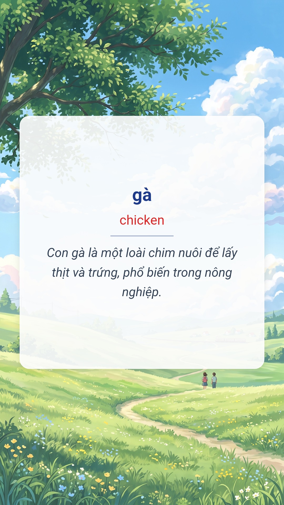 gà tiếng Anh là chicken Hình minh hoạ "gà" tiếng Anh là "chicken"