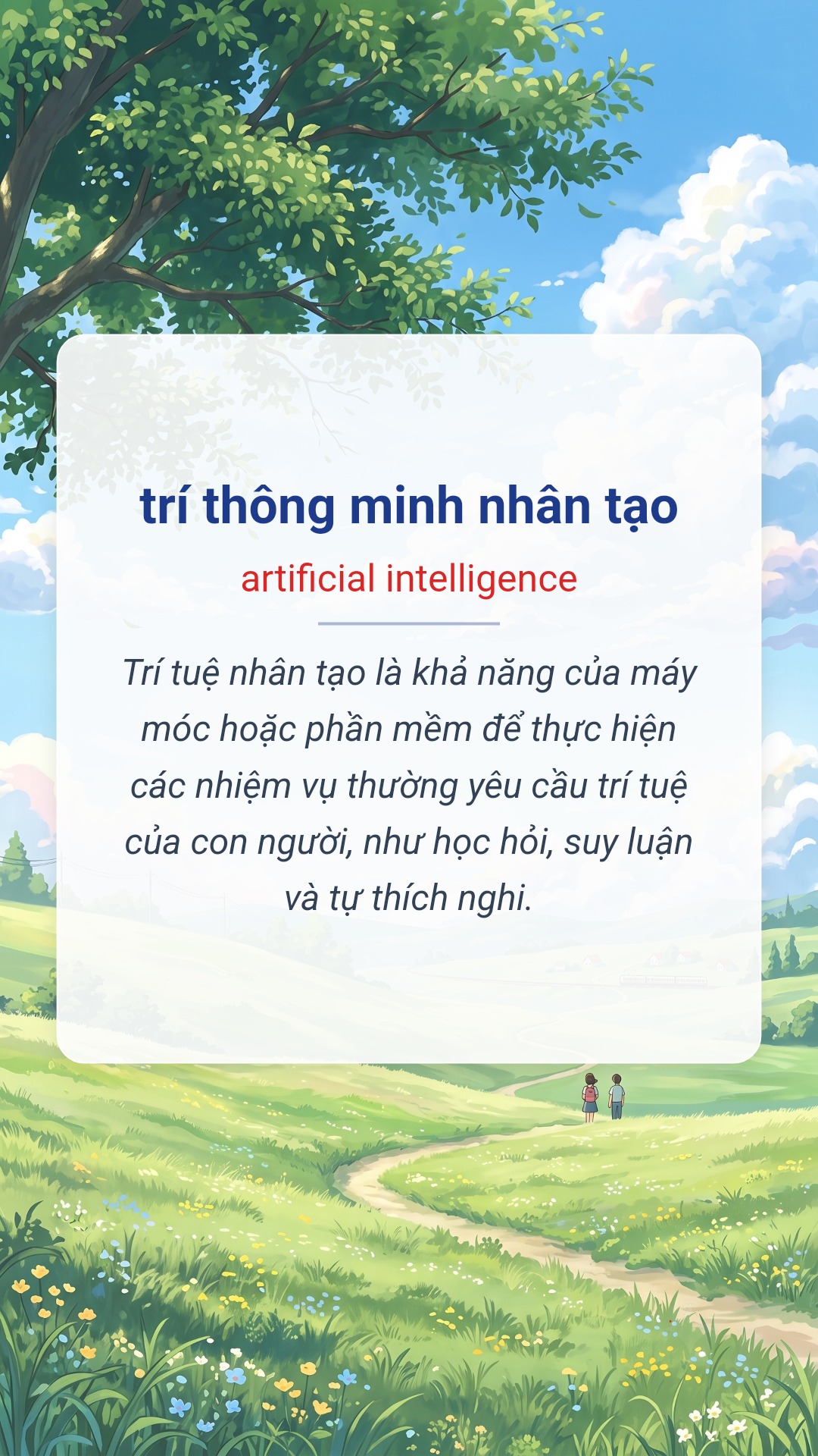 trí thông minh nhân tạo tiếng Anh là artificial intelligence Hình minh hoạ "trí thông minh nhân tạo" tiếng Anh là "artificial intelligence"