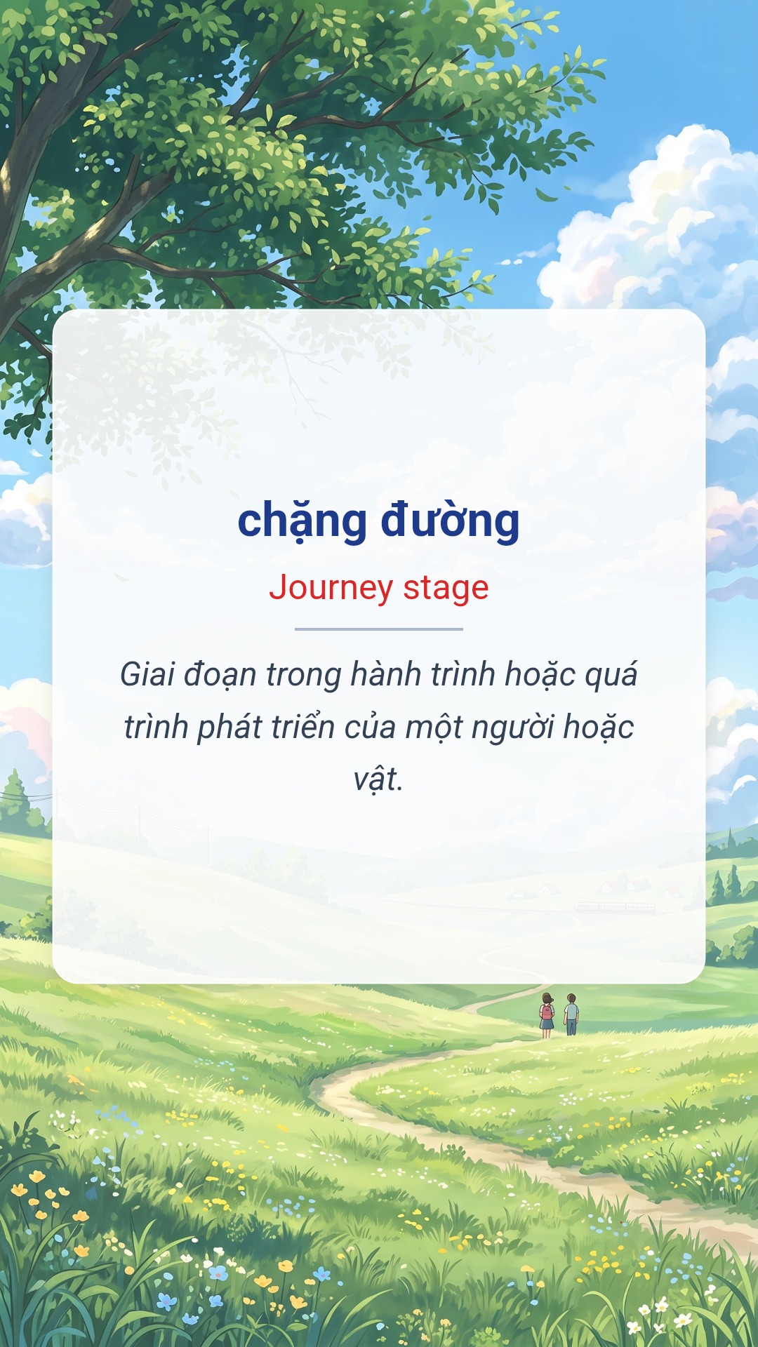 chặng đường tiếng Anh là Journey stage Hình minh hoạ "chặng đường" tiếng Anh là "Journey stage"