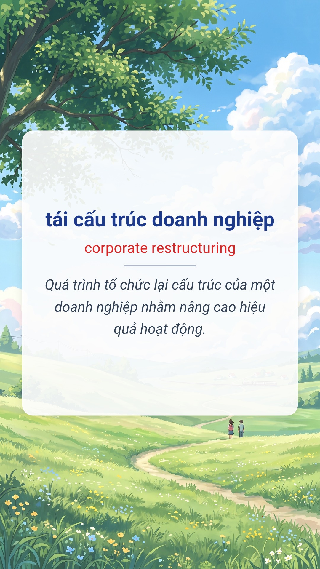 tái cấu trúc doanh nghiệp tiếng Anh là corporate restructuring Hình minh hoạ "tái cấu trúc doanh nghiệp" tiếng Anh là "corporate restructuring"