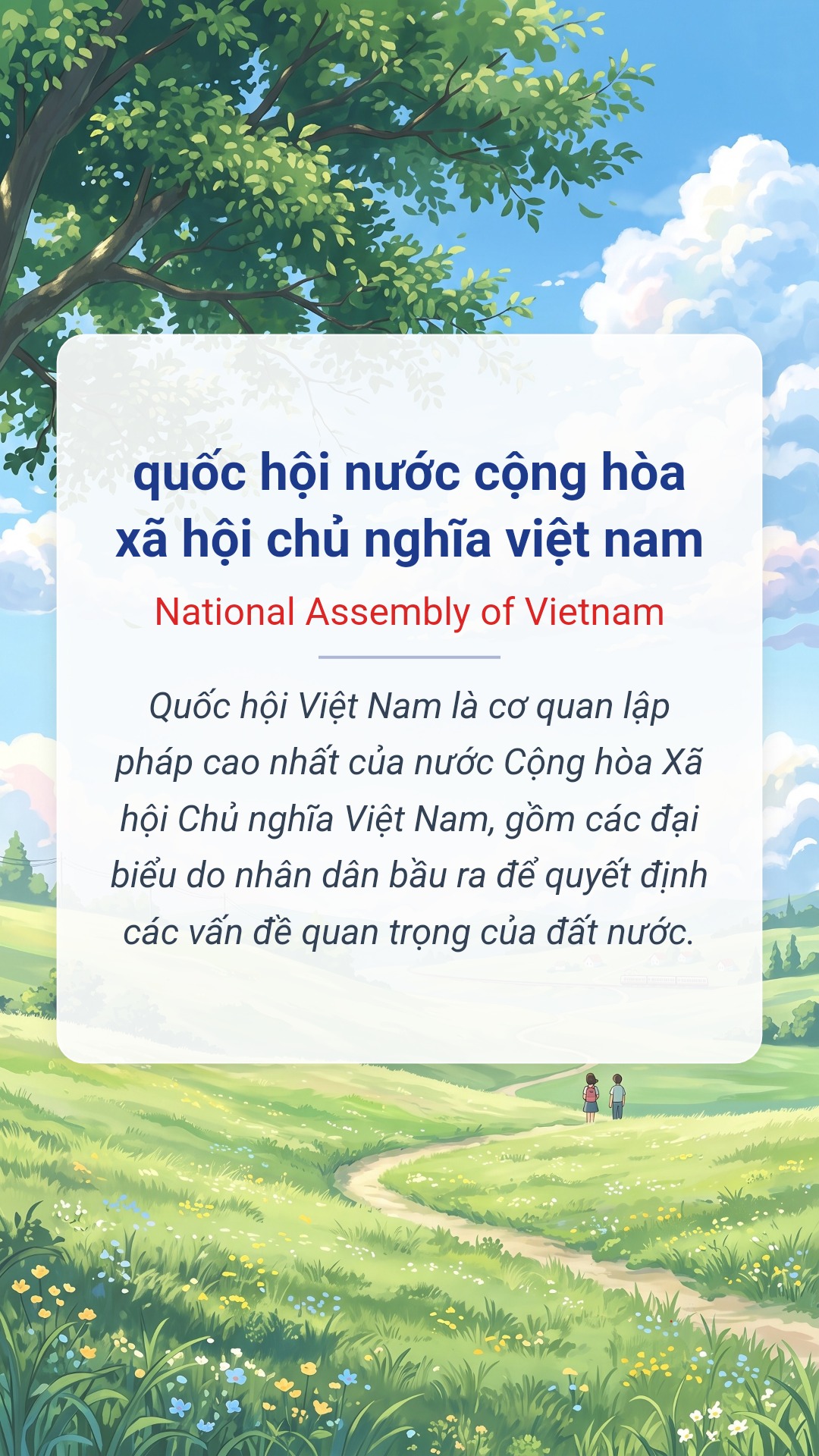 quốc hội nước cộng hòa xã hội chủ nghĩa việt nam tiếng Anh là National Assembly of Vietnam Hình minh hoạ "quốc hội nước cộng hòa xã hội chủ nghĩa việt nam" tiếng Anh là "National Assembly of Vietnam"