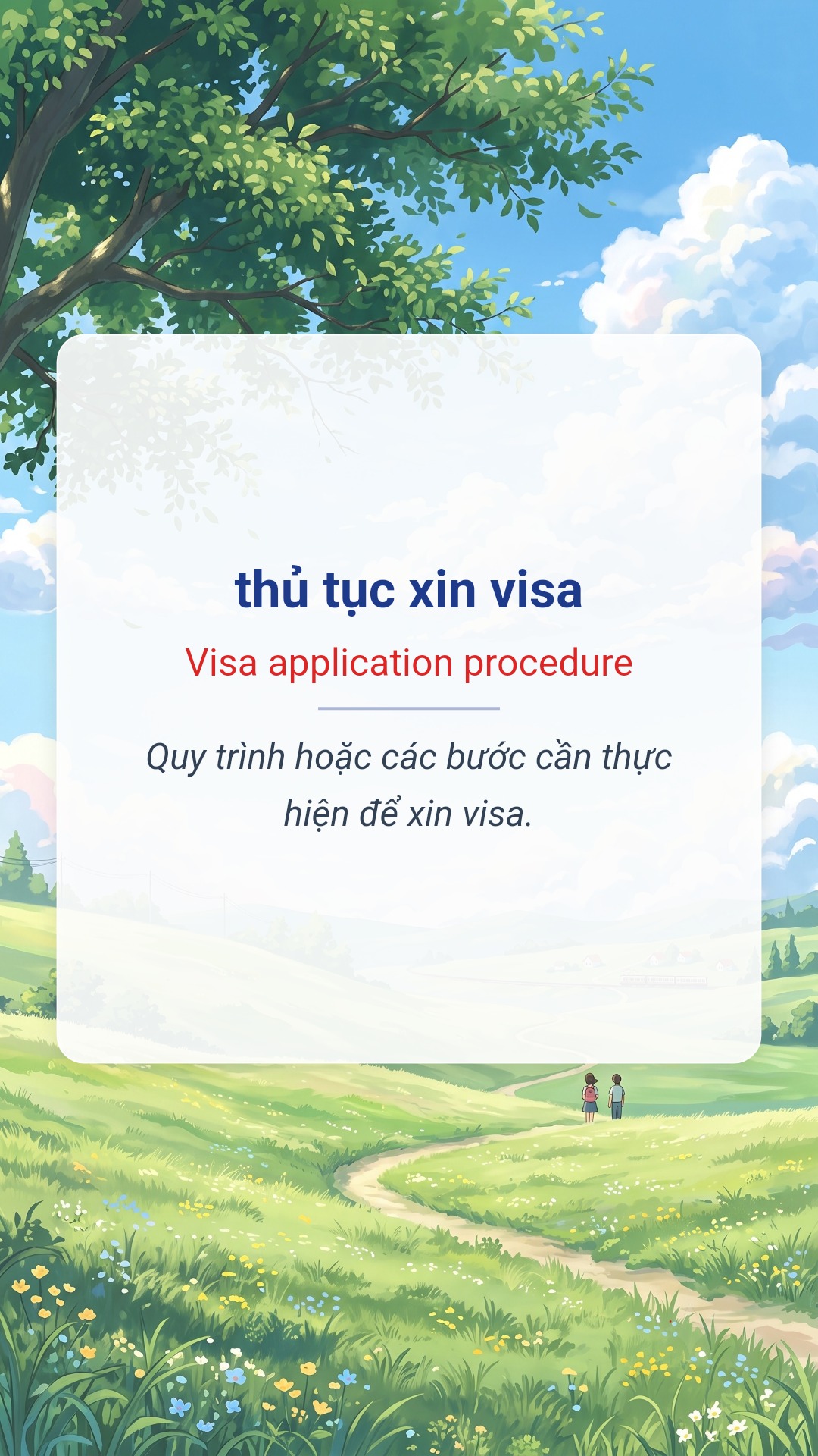 thủ tục xin visa tiếng Anh là Visa application procedure Hình minh hoạ "thủ tục xin visa" tiếng Anh là "Visa application procedure"