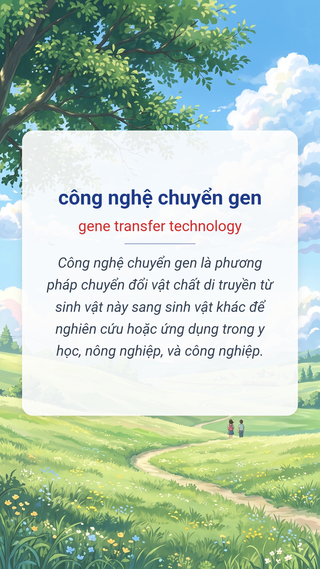 công nghệ chuyển gen tiếng Anh là gene transfer technology Hình minh hoạ "công nghệ chuyển gen" tiếng Anh là "gene transfer technology"
