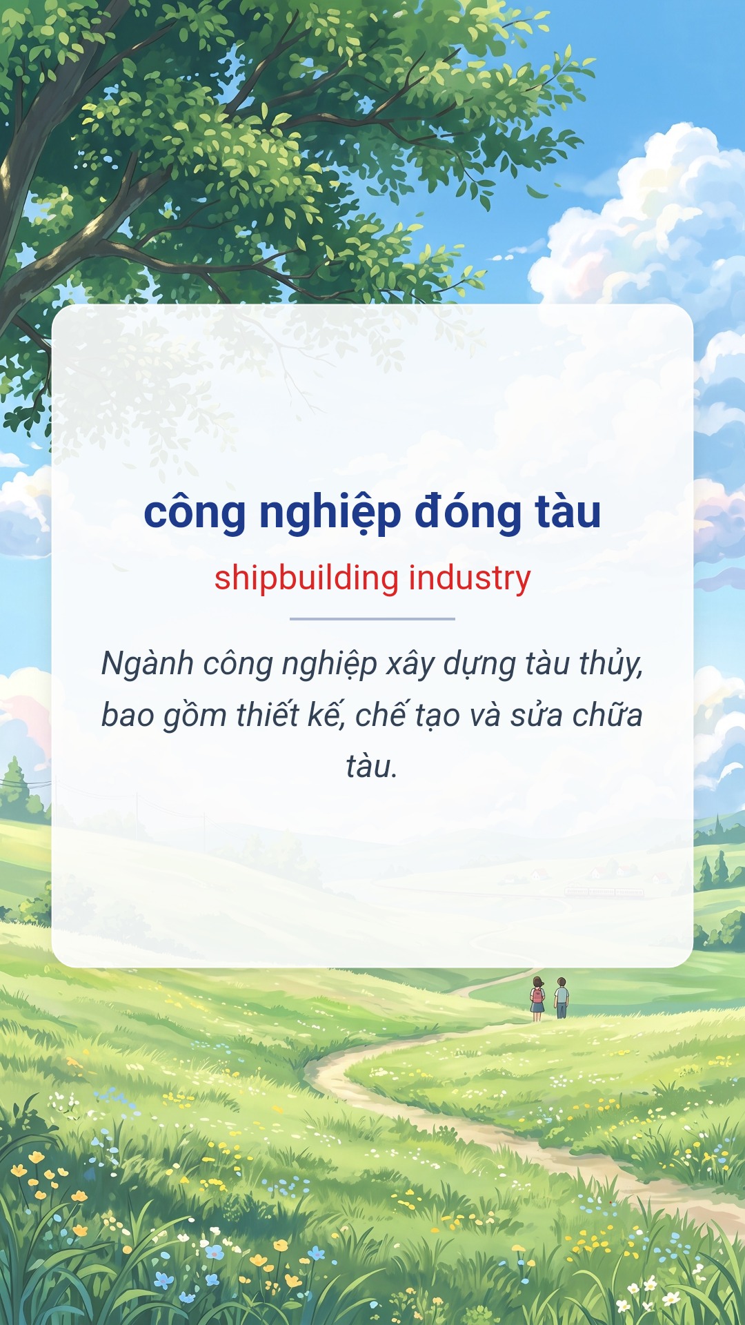 công nghiệp đóng tàu tiếng Anh là shipbuilding industry Hình minh hoạ "công nghiệp đóng tàu" tiếng Anh là "shipbuilding industry"