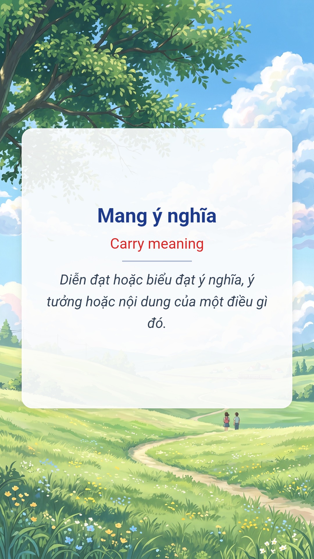 Mang ý nghĩa tiếng Anh là Carry meaning Hình minh hoạ "Mang ý nghĩa" tiếng Anh là "Carry meaning"