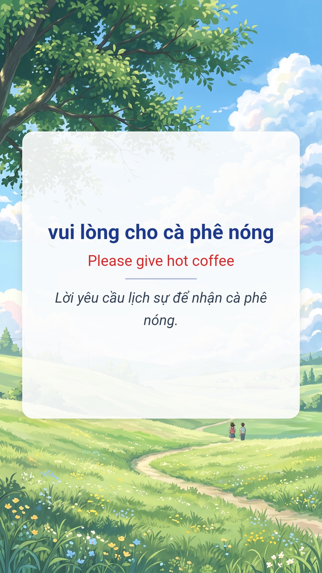 vui lòng cho cà phê nóng tiếng Anh là Please give hot coffee Hình minh hoạ "vui lòng cho cà phê nóng" tiếng Anh là "Please give hot coffee"