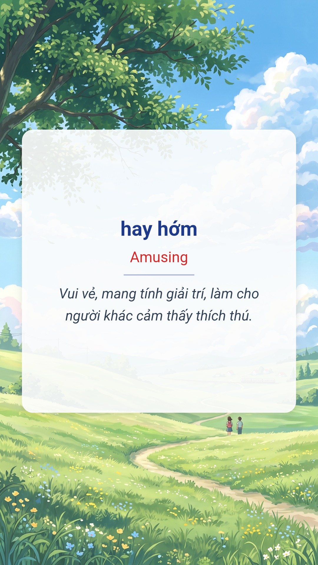 hay hớm tiếng Anh là Amusing Hình minh hoạ "hay hớm" tiếng Anh là "Amusing"